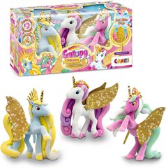 Vienaragių figūrėlės Galupy Unicorn Gold Edition, 3 vnt. kaina ir informacija | Žaislai mergaitėms | pigu.lt