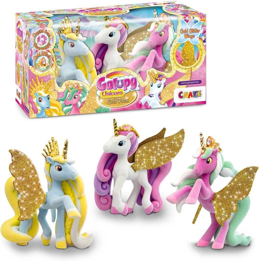 Игрушки-единороги для детей Galupy Unicorn Gold Edition цена | pigu.lt