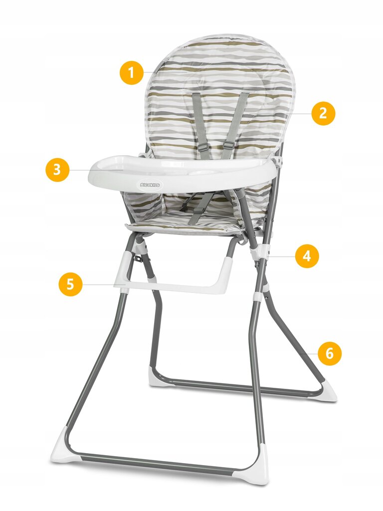 Maitinimo kėdė Ricokids Fando 7068 цена и информация | Maitinimo kėdutės | pigu.lt