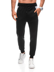 спортивные брюки мужские p1394 - черные цена и информация | Мужская спортивная одежда | pigu.lt