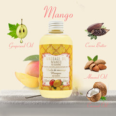 Увлажняющее массажное масло MANGO Saules Fabrika, 200 мл цена и информация | Массажные масла | pigu.lt