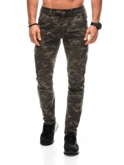 брюки карго мужские p1380 - зеленые цена и информация | Мужские брюки | pigu.lt