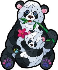 Medinė dėlionė Panda, 52 d. kaina ir informacija | Dėlionės (puzzle) | pigu.lt