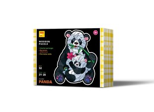 Medinė dėlionė Panda, 52 d. kaina ir informacija | Dėlionės (puzzle) | pigu.lt