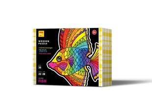 Medinė dėlionė Žuvis, 35 d. kaina ir informacija | Dėlionės (puzzle) | pigu.lt