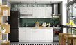 Pastatoma spintelė įmontuojamai orkaitei Liveo Tiffany T21/D60P, 60 cm, balta kaina ir informacija | Virtuvinės spintelės | pigu.lt