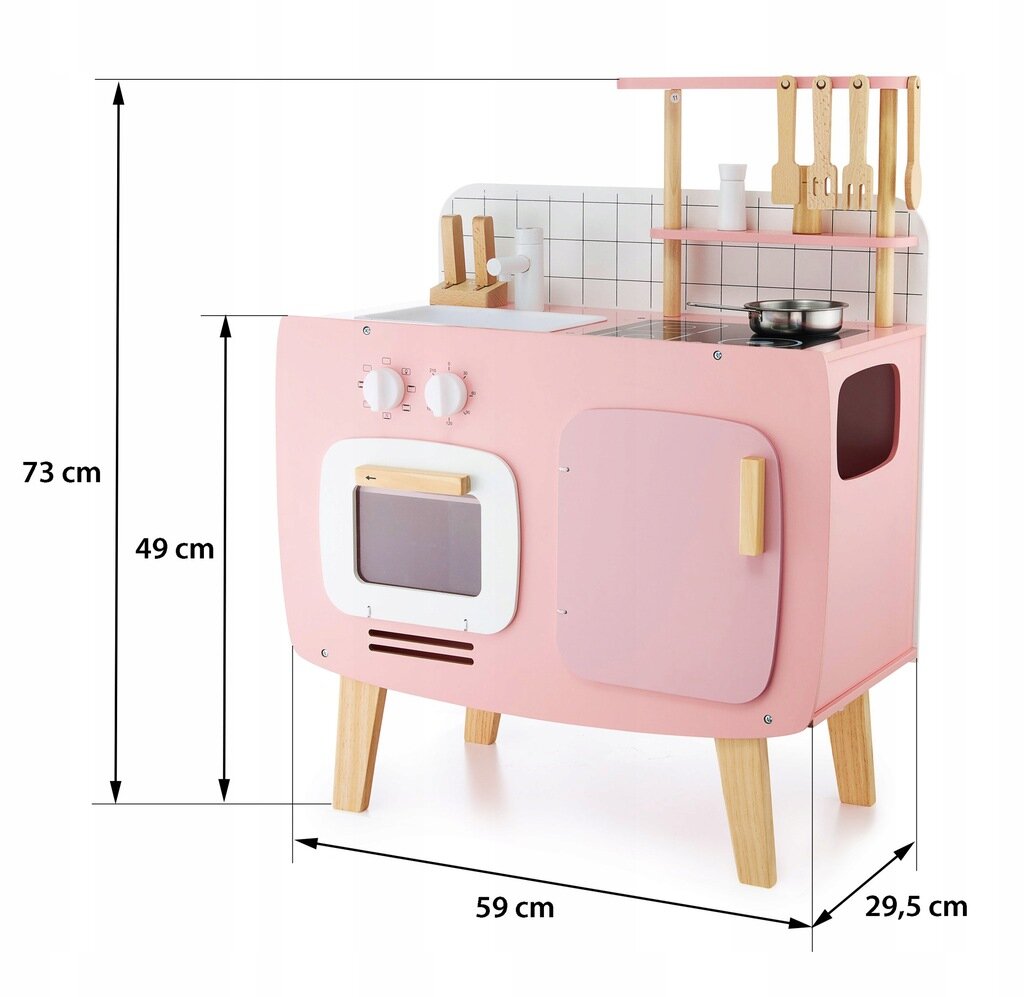 Mini medinė virtuvėlė su priedais Mamabrum 291 цена и информация | Žaislai mergaitėms | pigu.lt