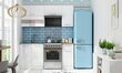 Pastatoma spintelė įmontuojamai orkaitei Liveo Tiffany T27/D60SP, 60 cm, balta цена и информация | Virtuvinės spintelės | pigu.lt
