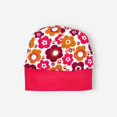 Kepurė mergaitėms Nini ABN-2795, raudona kaina ir informacija | Kepurės, pirštinės, kaklaskarės kūdikiams | pigu.lt