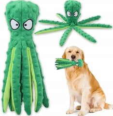 Šuns žaislas žalias aštuonkojis Dog toys, 32 x 8 cm kaina ir informacija | Žaislai šunims | pigu.lt