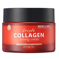 Stangrinamasis veido kremas Bergamo Triple Collagen Firming, 50 g. kaina ir informacija | Veido kremai | pigu.lt