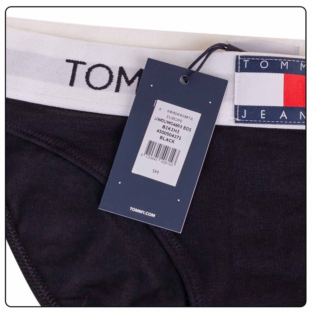 Kelnaitės moterims Tommy Hilfiger Jeans, juodos цена и информация | Kelnaitės | pigu.lt
