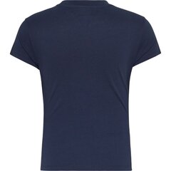 Marškinėliai moterims Tommy Hilfiger Jeans, mėlyni kaina ir informacija | Marškinėliai moterims | pigu.lt