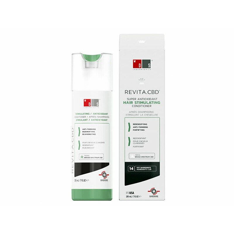 DS Laboratories Antioksidacinis kondicionierius nuo plaukų slinkimo Revita .CBD (Super antioksidacinis plaukus stimuliuojantis kondicionierius) 205 ml цена и информация | Balzamai, kondicionieriai | pigu.lt