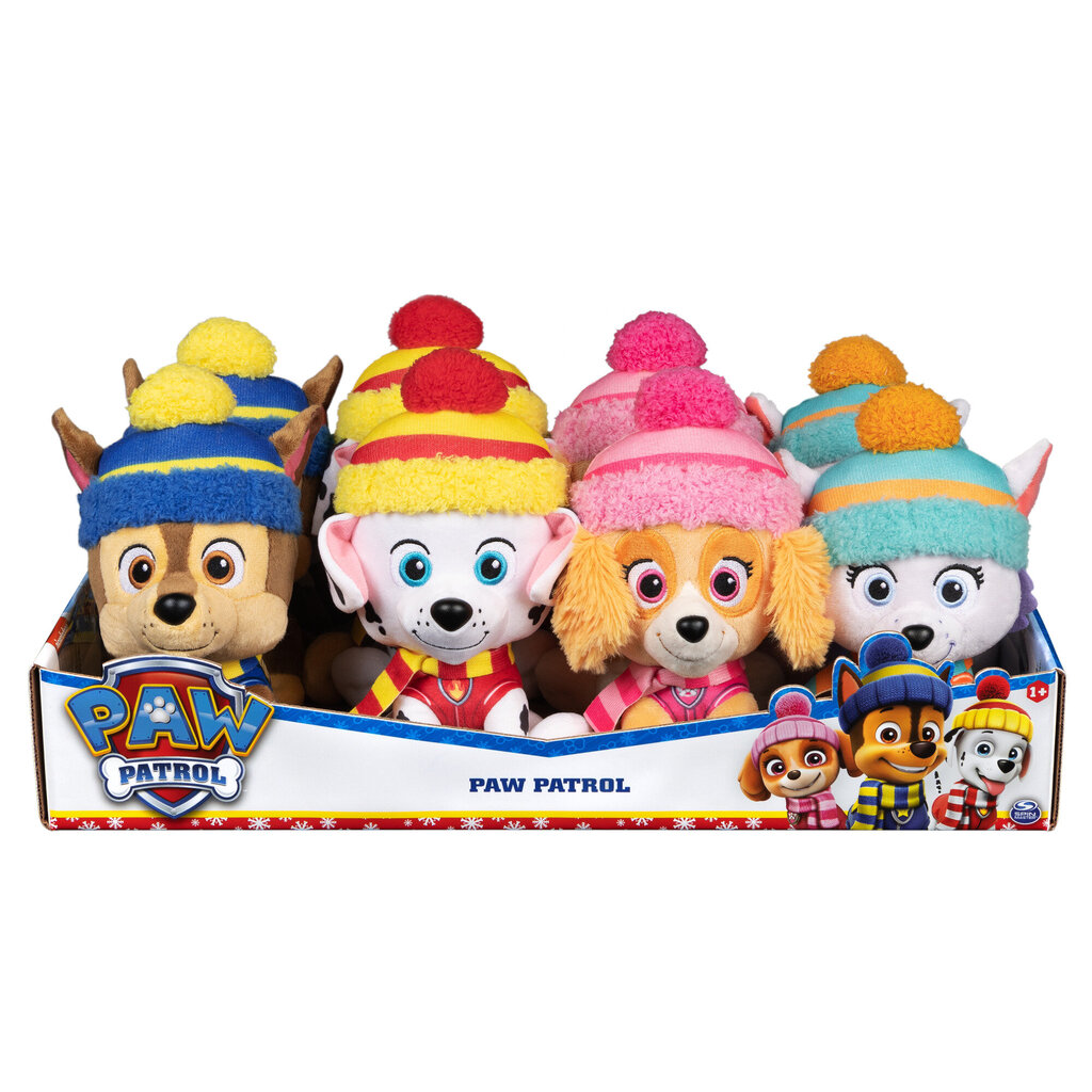 Pliušinis žaislas Spinmaster Paw Patrol (Šunyčiai patruliai) winter, 15 cm kaina ir informacija | Minkšti (pliušiniai) žaislai | pigu.lt