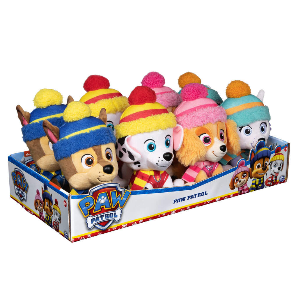 Pliušinis žaislas Spinmaster Paw Patrol (Šunyčiai patruliai) winter, 15 cm цена и информация | Minkšti (pliušiniai) žaislai | pigu.lt