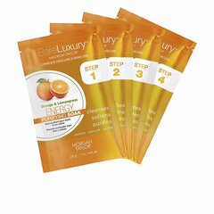 Druska rankų ir kojų vonelėms BareLuxury Orange & Lemongrass Purifying Soak, 4 vnt. kaina ir informacija | Manikiūro, pedikiūro priemonės | pigu.lt