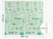 Dvipusis sulankstomas kilimėlis, 195x147 cm kaina ir informacija | Lavinimo kilimėliai | pigu.lt