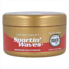Сильный фиксатор для волос Soft &amp; Sheen Carson Sportin'Waves (99,2 g) цена и информация | Средства для укладки волос | pigu.lt