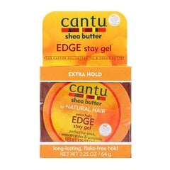 Plaukų vaškas Cantu Shea Butter Edge Stay Gel, 64 g цена и информация | Средства для укладки волос | pigu.lt