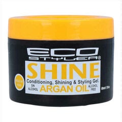 Vaškas plaukams Eco Styler Shine Gel Argan Oil, 89 ml kaina ir informacija | Plaukų formavimo priemonės | pigu.lt