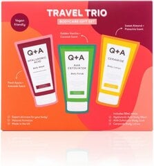 Kūno priežiūros priemonių rinkinys Q+A Travel Trio Bodycare, 3x 50 ml kaina ir informacija | Kūno kremai, losjonai | pigu.lt