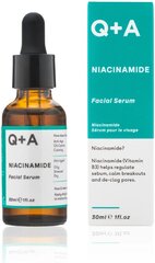 Veido serumas su niacinamidu Q+A Niacinamide Facial Serum moterims, 30 ml kaina ir informacija | Veido aliejai, serumai | pigu.lt