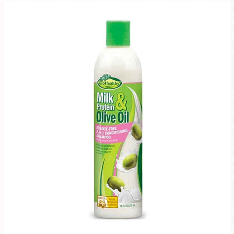 Šampūnas Grohealthy Milk Proteins & Olive Oil 2 In 1, 355 ml kaina ir informacija | Šampūnai | pigu.lt