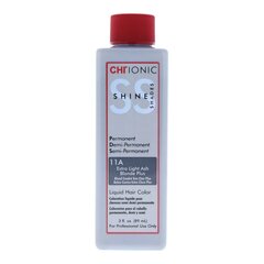 Ilgalaikiai plaukų dažai Chi Ionic Shine Shades 11A Extra Light Ash Blonde Plus, 89 ml kaina ir informacija | Plaukų dažai | pigu.lt