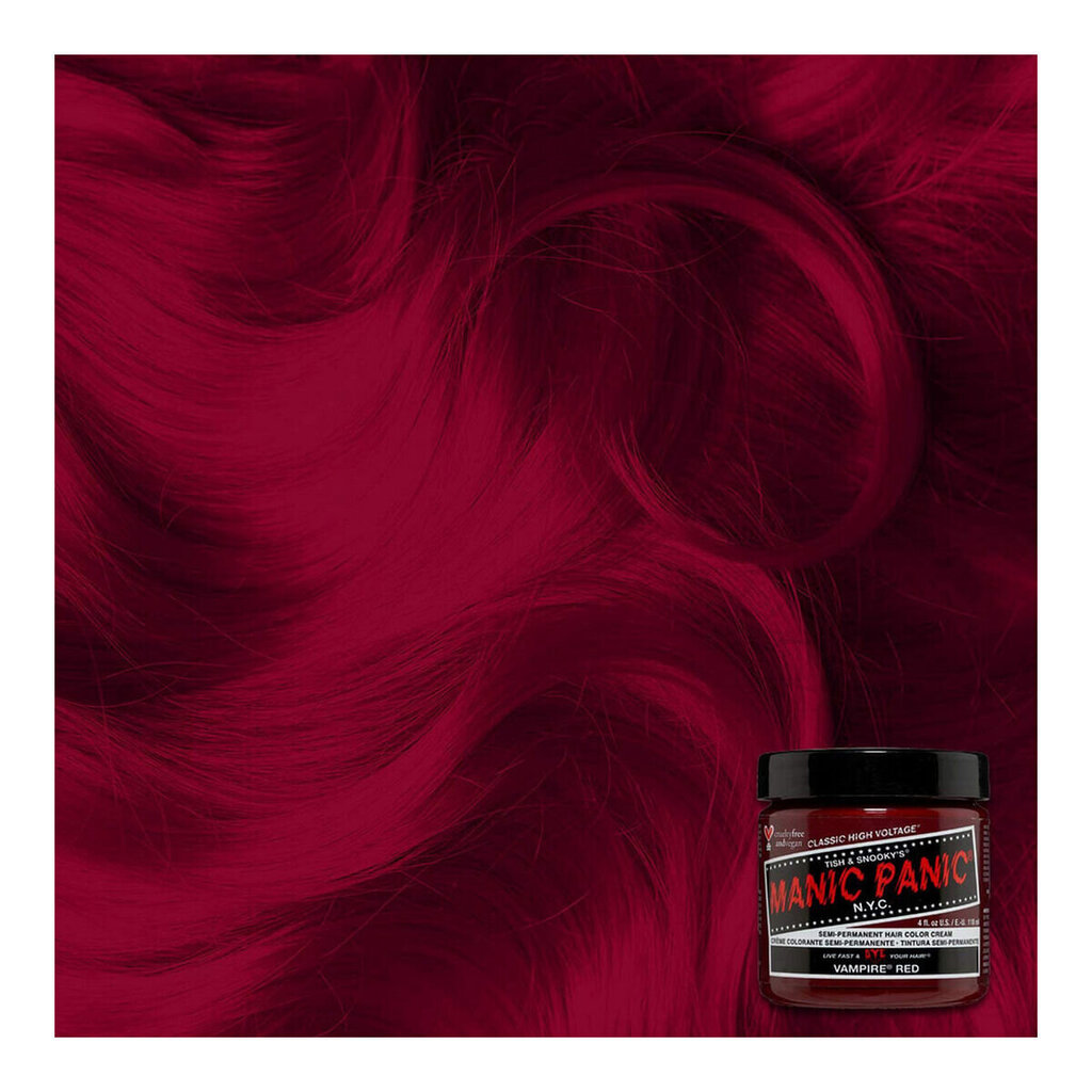 Pusiau ilgalaikiai plaukų dažai Manic Panic Classic Vampire Red, 118 ml kaina ir informacija | Plaukų dažai | pigu.lt
