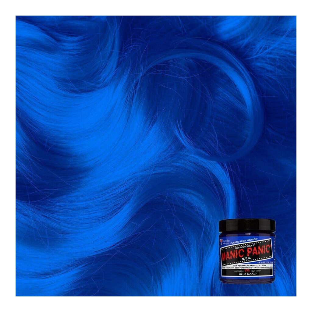 Plaukų dažai Classic Manic Panic Blue Moon, 118 ml kaina ir informacija | Plaukų dažai | pigu.lt