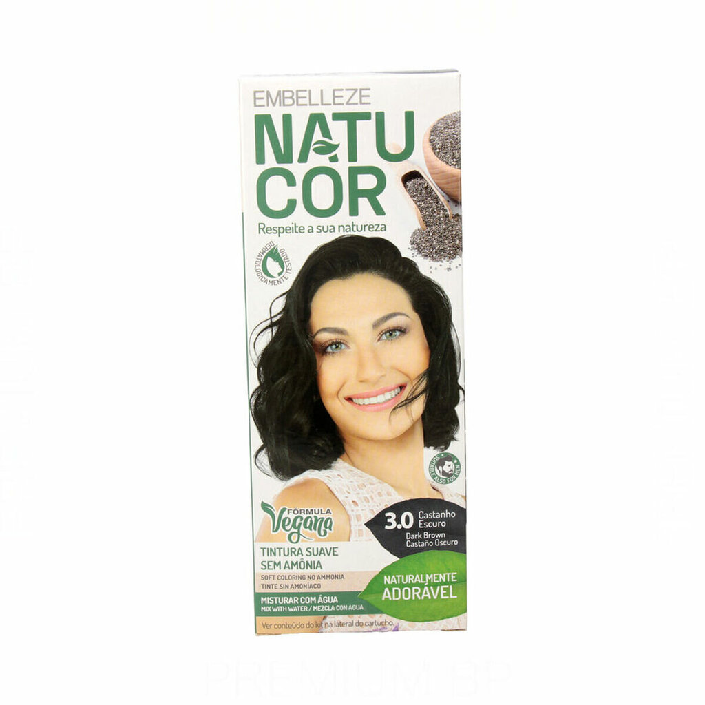 Plaukų dažai Novex Naturcor Nº 3.0, 33 g цена и информация | Plaukų dažai | pigu.lt
