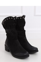 Aulinukai moterims Inello LKK146702.2680, juodi kaina ir informacija | Aulinukai, ilgaauliai batai moterims | pigu.lt