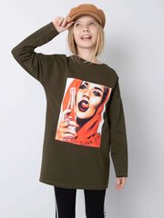 Megztinis mergaitėms, žalias kaina ir informacija | Marškinėliai mergaitėms | pigu.lt