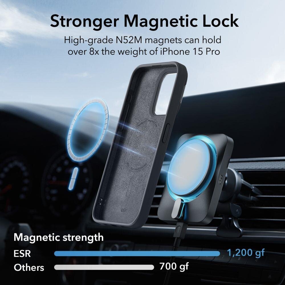 ESR Cloud Kickstand Halolock Iphone 15 Pro kaina ir informacija | Telefono dėklai | pigu.lt