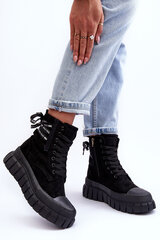 Aulinukai moterims 27278-H, juodi kaina ir informacija | Aulinukai, ilgaauliai batai moterims | pigu.lt