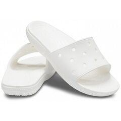 Шлепанцы для женщин, Crocs Classic Slide W 206121 100, белые цена и информация | Женские тапочки | pigu.lt