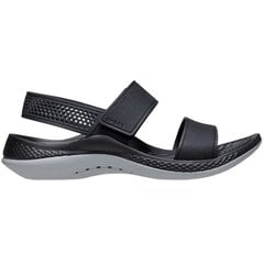 Šlepetės moterims Crocs Literide 360 ​​W 206711 02G, juodos kaina ir informacija | Šlepetės moterims | pigu.lt