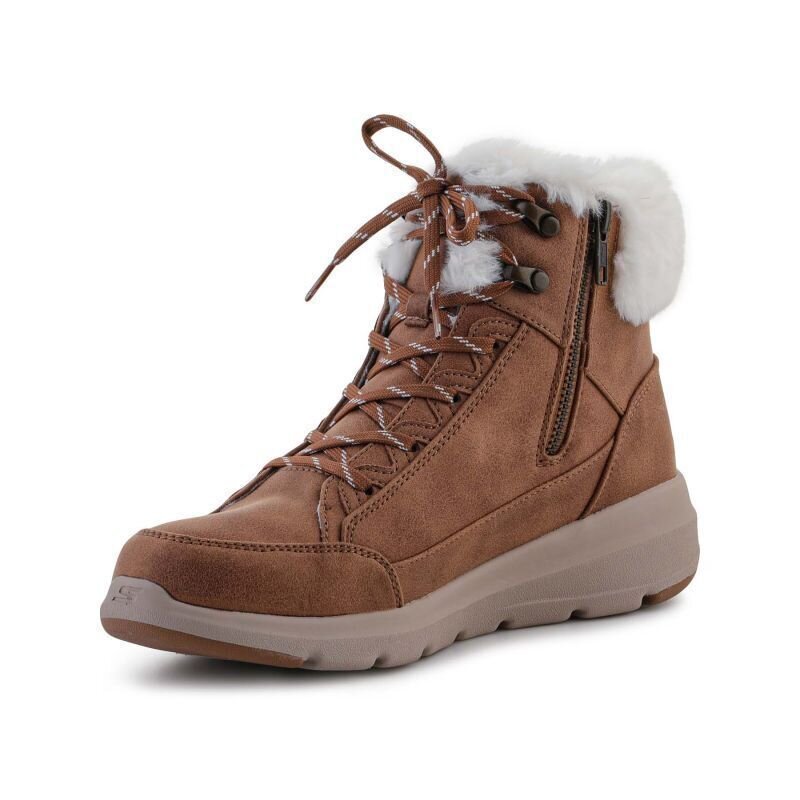 Žieminiai batai moteirms Skechers SW880919.8102, rudi kaina ir informacija | Aulinukai, ilgaauliai batai moterims | pigu.lt
