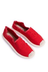 Espadrilės moterims BSB105342681, raudonos kaina ir informacija | Bateliai moterims  | pigu.lt