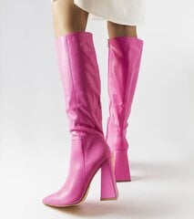 Ilgaauliai batai moterims Gemre, rožiniai цена и информация | Женские ботинки | pigu.lt