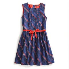 Suknelė mergaitėms Tommy Hilfiger, raudona/mėlyna kaina ir informacija | Suknelės mergaitėms | pigu.lt