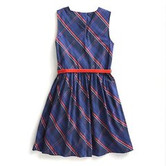 Suknelė mergaitėms Tommy Hilfiger, raudona/mėlyna kaina ir informacija | Suknelės mergaitėms | pigu.lt