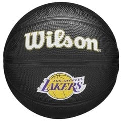 Krepšinio kamuolys Wilson Team Tribute Los Angeles Lakers Mini Ball Jr, 3 dydis цена и информация | Баскетбольные мячи | pigu.lt