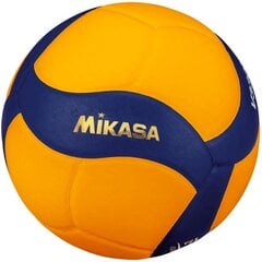 Tinklinio kamuolys Mikasa V333W, 5 dydis, mėlynas/oranžinis цена и информация | Волейбольные мячи | pigu.lt