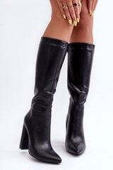 Ilgaauliai batai moterims Step In Style LKK184038.2683, juodi kaina ir informacija | Aulinukai, ilgaauliai batai moterims | pigu.lt