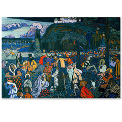 Reprodukcija Vasilijus Kandinskis Colorful Life (1907) kaina ir informacija | Reprodukcijos, paveikslai | pigu.lt