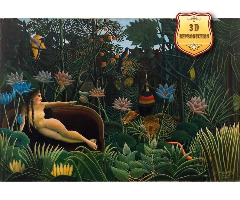 Reprodukcija Henri Rousseau Svajonė (1910) kaina ir informacija | Reprodukcijos, paveikslai | pigu.lt