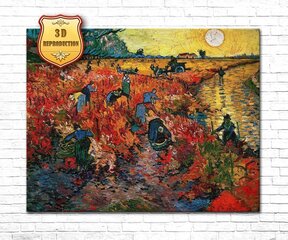 Reprodukcija Vincentas van Gogas Raudonas vynuogių laukas (1888) kaina ir informacija | Reprodukcijos, paveikslai | pigu.lt