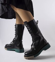 Aulinukai moterims Gemre GRM250122681, juodi kaina ir informacija | Aulinukai, ilgaauliai batai moterims | pigu.lt